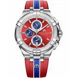 Maurice Lacroix Aikon Beach Volley Vikings Limited Edition Red Dial Red Rubber Strap Watch for Men - AI1018-SS001-530-6 Authentic Buy Shop Now
