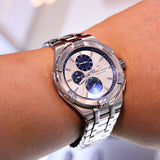Maurice Lacroix Aikon Chronograph Silver Dial Silver Steel Strap Watch for Men - AI1018-SS002-131-1 Authentic Buy Shop Now