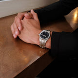 Maurice Lacroix Aikon Date Quartz Black Dial Silver Steel Strap Watch for Men - AI1108-SS002-330-1 Authentic Buy Shop Now