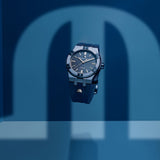 Maurice Lacroix Automatic PVD Limited Edition Blue Dial Blue Silicon Strap Watch For Men - AI6007-PVC00-430-4 Authentic Buy Shop Now