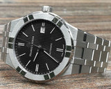 Maurice Lacroix Aikon Automatic Black Dial Silver Steel Strap Watch For Men - AI6008-SS002-330-1 Authentic Buy Shop Now