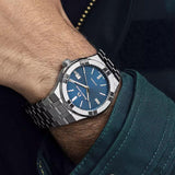 Maurice Lacroix Aikon Automatic Blue Dial Silver Steel Strap Watch For Men - AI6008-SS002-430-1 Authentic Buy Shop Now