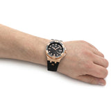 Maurice Lacroix Aikon Venturer Black Dial Black Rubber Strap Watch For Men - AI6058-BRZ0B-330-2 Authentic Buy Shop Now