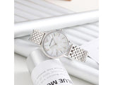 Emporio Armani Mother of Pearl Dial Silver Steel Strap Watch For Women - AR11112 Authentic Buy Shop Now