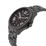 Fossil Cecile Multi Function Crystals Black Dial Black Steel Strap Watch for Women - AM4522 Authentic Buy Shop Now