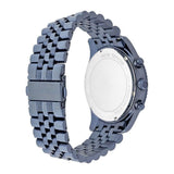 Michael Kors Lexington Chronograph Blue Dial Blue Steel Strap Watch for Men - MK8480 Authentic Buy Shop Now