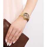 Michael Kors Layton Pave Blue Dial Gold Steel Strap Watch for Women - MK6243 Authentic Buy Shop Now