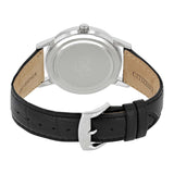 Citizen Eco Drive Silver Dial Black Leather Strap Watch For Men - AO9000-06B Authentic Buy Shop Now