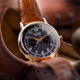 Citizen Eco Drive Multi Function Day & Date Black Dial Brown Leather Strap Watch For Men - AO9003-08E Authentic Buy Shop Now
