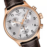 Tissot Chrono XL Classic Silver Dial Brown Leather Strap Watch For Men - T116.617.36.037.00 Authentic Buy Shop Now