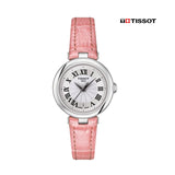 Tissot Bellissima Small Lady Silver Dial Pink Leather Strap Watch For Women - T126.010.16.013.01 Authentic Buy Shop Now