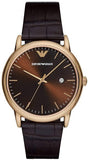 Emporio Armani Luigi Classic Brown Dial Brown Leather Strap Watch For Men - AR2503 Authentic Buy Shop Now