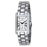 Emporio Armani White Dial Silver Stainless Steel Watch For Women - AR0146 Authentic Buy Shop Now