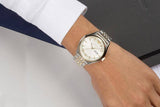 Emporio Armani Cream Dial Two Tone Steel Strap Watch For Men - AR11034 Authentic Buy Shop Now
