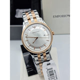 Emporio Armani Lambda Analog Silver Dial Two Tone Steel Strap Watch For Men - AR11044 Authentic Buy Shop Now