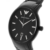 Emporio Armani Renato Quartz Black Dial Black Steel Strap Watch For Men - AR11079 Authentic Buy Shop Now