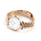 Emporio Armani Mother of Pearl Dial Rose Gold Steel Strap Watch For Women - AR11110 Authentic Buy Shop Now
