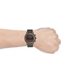 Emporio Armani Aviator Brown Dial Grey Mesh Bracelet Watch For Men - AR11141 Authentic Buy Shop Now