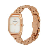 Emporio Armani Giola White Mother of Pearl Dial Rose Gold Steel Strap Watch For Women - AR11147 Authentic Buy Shop Now