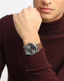 Emporio Armani Luigi Quartz Grey Dial Brown Leather Strap Watch For Men - AR11175 Authentic Buy Shop Now