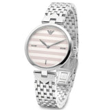 Emporio Armani Arianna Analog White Dial Silver Steel Strap Watch For Women - AR11195 Authentic Buy Shop Now