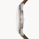 Emporio Armani Giovanni Quartz White Dial Brown Leather Strap Watch For Men - AR11211 Authentic Buy Shop Now