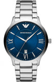 Emporio Armani Giovanni Quartz Blue Dial Silver Steel Strap Watch For Men - AR11227 Authentic Buy Shop Now