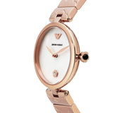 Emporio Armani Mother of Pearl Dial Rose Gold Steel Strap Watch For Women - AR11236 Authentic Buy Shop Now