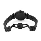 Emporio Armani Gianni T Bar All Black Diamond Dial Watch For Women - AR11245 Authentic Buy Shop Now