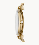 Emporio Armani Gianni T Bar Mother of Pearl Dial Gold Mesh Bracelet Watch For Women - AR11321 Authentic Buy Shop Now