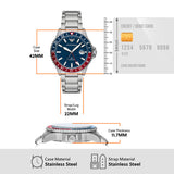 Emporio Armani Sea Explorer GMT Blue Dial Silver Steel Strap Watch For Men - AR11590 Authentic Buy Shop Now