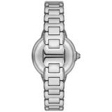 Emporio Armani Mia Three Hand Crystals Blue Dial Silver Steel Strap Watch For Women - AR11630 Authentic Buy Shop Now