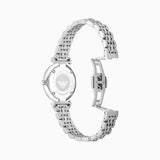 Emporio Armani Gianni T-Bar Mother of Pearl Dial Silver Steel Strap Watch for Women - AR11701 Authentic Buy Shop Now