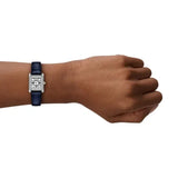 Emporio Armani Genni White Dial Blue Leather Strap Watch for Women - AR11718 Authentic Buy Shop Now