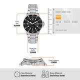 Emporio Armani World Explorer Solar Black Dial Silver Steel Strap Watch for Men - AR11787 Authentic Buy Shop Now