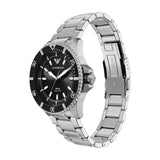 Emporio Armani World Explorer Solar Black Dial Silver Steel Strap Watch for Men - AR11787 Authentic Buy Shop Now