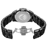 Emporio Armani Black Ceramic Chronograph Black Dial Watch For Men - AR1421 Authentic Buy Shop Now