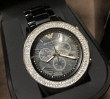 Emporio Armani Ceramica Black Dial Black Ceramic Strap Watch For Men - AR1455 Authentic Buy Shop Now