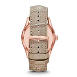Emporio Armani Valente Analog Beige Dial Beige Leather Strap Watch For Men - AR1667 Authentic Buy Shop Now
