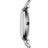Emporio Armani Retro Black Dial Silver Steel Strap Watch For Men - AR1676 Authentic Buy Shop Now