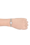 Emporio Armani Gianni Mother of Pearl Dial Two Tone Steel Strap Watch For Women - AR1764 Authentic Buy Shop Now
