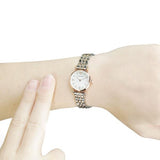 Emporio Armani Gianni Mother of Pearl Dial Two Tone Steel Strap Watch For Women - AR1764 Authentic Buy Shop Now