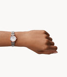 Emporio Armani Gianni Mother of Pearl Dial Two Tone Steel Strap Watch For Women - AR1764 Authentic Buy Shop Now