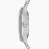 Emporio Armani Meccanico Skeleton Silver Dial Silver Steel Strap Watch For Men - AR1945 Authentic Buy Shop Now