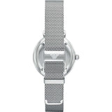 Emporio Armani Gianni T Bar Mother of Pearl Dial Silver Steel Strap Watch For Women - AR1955 Authentic Buy Shop Now