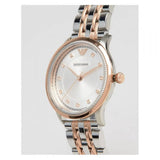Emporio Armani Alpha Silver Dial Two Tone Steel Strap Watch for Women - AR1962 Authentic Buy Shop Now