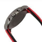 Emporio Armani Luigi Chronograph Black Dial Red Leather Strap Watch For Men - AR1971 Authentic Buy Shop Now