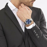 Emporio Armani Renato Blue Dial Silver Steel Strap Watch For Men - AR2477 Authentic Buy Shop Now