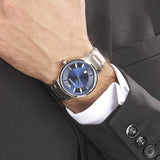 Emporio Armani Renato Blue Dial Silver Steel Strap Watch For Men - AR2477 Authentic Buy Shop Now
