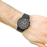 Emporio Armani Dress Chronograph Quartz Black Dial Black Stainless Steel Strap Watch For Men - AR2485 Authentic Buy Shop Now